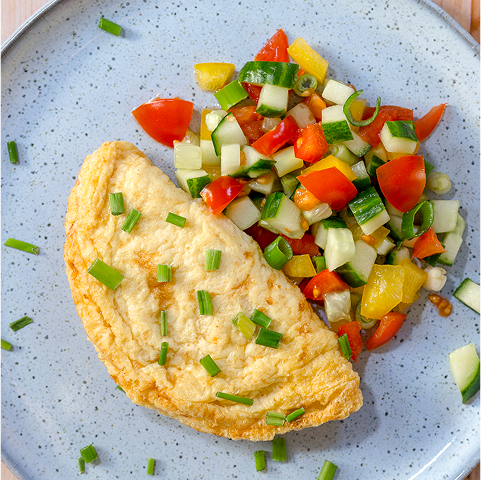 omelettte vegetables